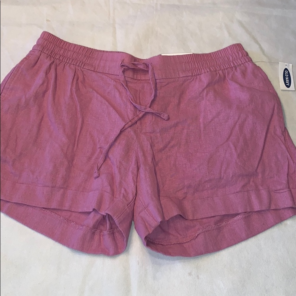 New Mauve linen shorts medium